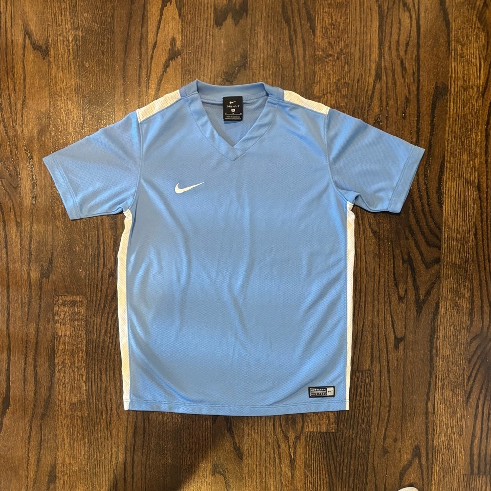 Nike Dri-Fit Light Blue and White Team Jersey - Picture 5 of 5